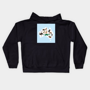 Map of Australia Kids Hoodie